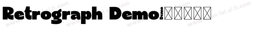 Retrograph Demo字体转换